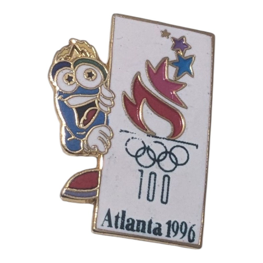 Izzy Atlanta 1996 Olympic Games Pin 100th Anniversary Collectible Memorabilia